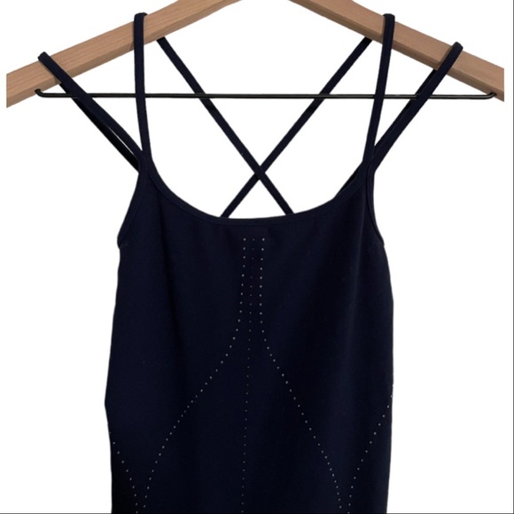 DION LEE X CARBON38 SEAMLESS MESH CONTRAST DRESS IN INK - Size M/L - Picture 7 of 9